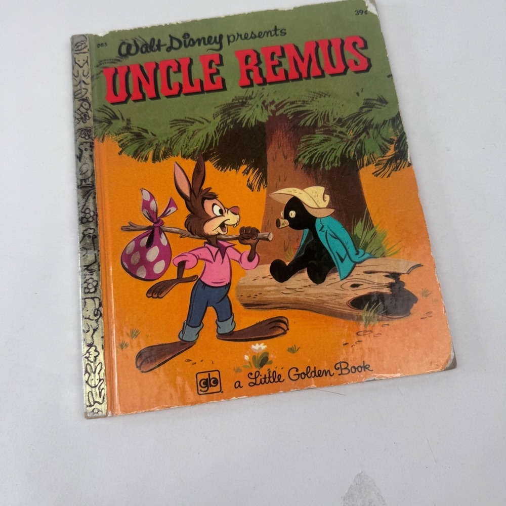 Vintage 1972 Walt Disney Little Golden Book Uncle Remus Brier Rabbit 24th Print